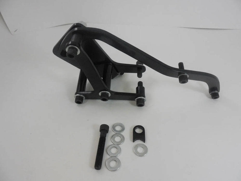 SB CHEVY A/C BRACKET- BLACK FINISHE