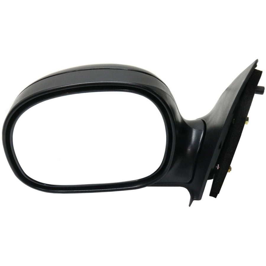 LH MIR OUTSIDE RR VIEW; REGULAR/SUPER CAB; CONTOUR TYPE; PWR; W/O SGNL; W/BLK CVR; PTM; F150 9702