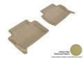 3D MAXpider 2007-2015 Audi Q7 Kagu 2nd Row Floormats - Tan