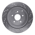 DFC 09-17 Suzuki Grand Vitara (Mexico) Rear Left Drilled & Slotted Silver Brake Rotor