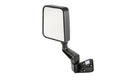 Door Mirror Left Black fits the Driver side of 87-95 Wrangler YJ and 97-02 Wrangler TJ