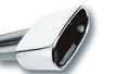 Borla 2.5in Inlet 6.69in x 3in Rectangular Rolled Angle Cut Single Inlet x 5.63in Long Exhaust Tip