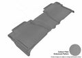 3D MAXpider 2007-2013 Toyota Tundra Double Cab Kagu 2nd Row Floormats - Gray