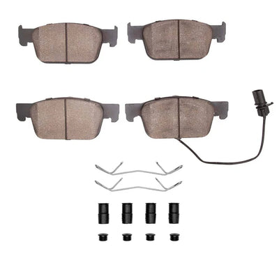 R1 16-25 Audi A4 (Mexico) Front Semi Met Brake Pads and Hardware Kit