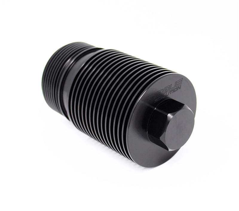 Torque Solution 02-14 Subaru WRX / 04-21 Subaru STI Billet Thermostat Housing - Black Anodized