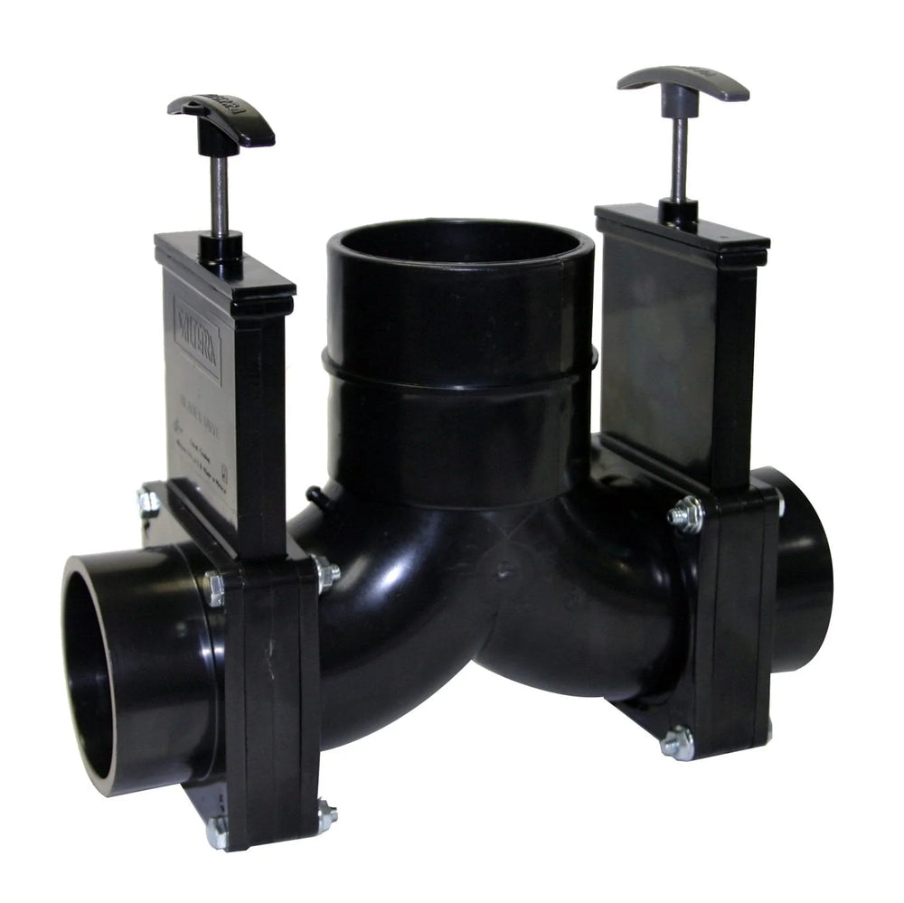 ELL DOUBLE ROTATING VALVE 3IN SPIGOT X 3IN SPIGOT X 3IN HUB OUTLET