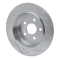 R1 Concepts Brake Rotor Drilled and Slotted Silver Fits Chrysler PT