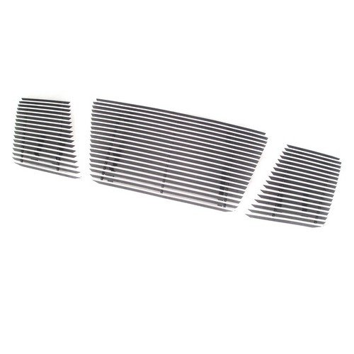 08C NISSAN ARMADA 3PC 4MM HORIZONTAL OVERLAY BILLET GRILLE (WITH LOGO COVERED)