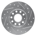 DFC 05-25 Audi A3 Quattro Rear Left Drilled & Slotted Silver Brake Rotor