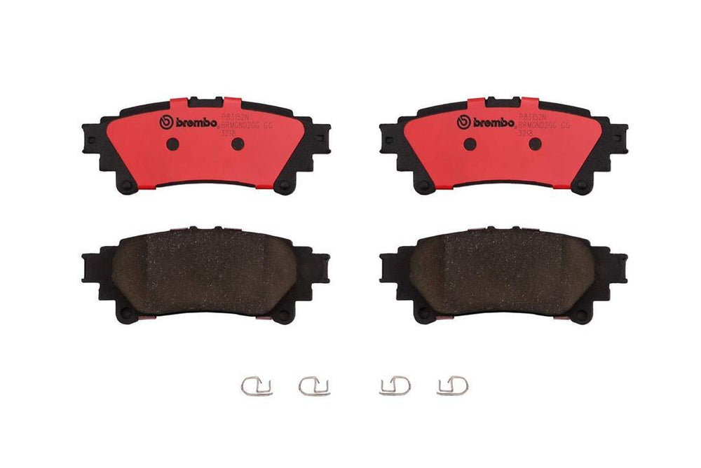 Brembo 10-15 Lexus RX350/RX450h/14-19 Highlander Rear Premium NAO Ceramic OE Equivalent Pad