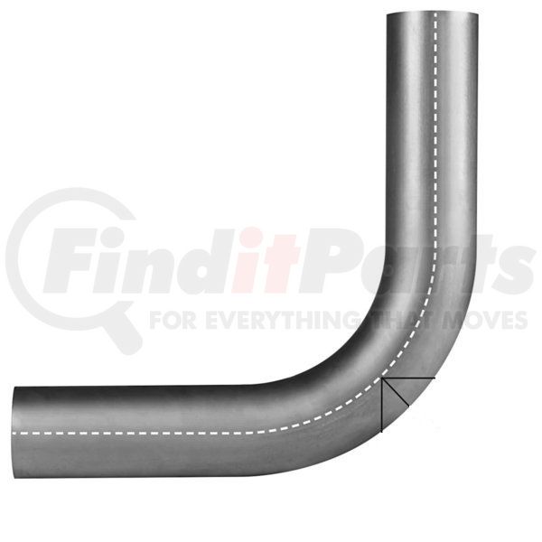 ELBOW 90 DEGREE 5IN DIA. ODOD 81/2IN 81/2IN LGTH 6IN CLR ALUMINIZED