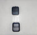 Black Exterior Door Handle Kit for 1981-06 Jeep CJs, YJ, TJ w/ Full Steel Doors Crown Automotive