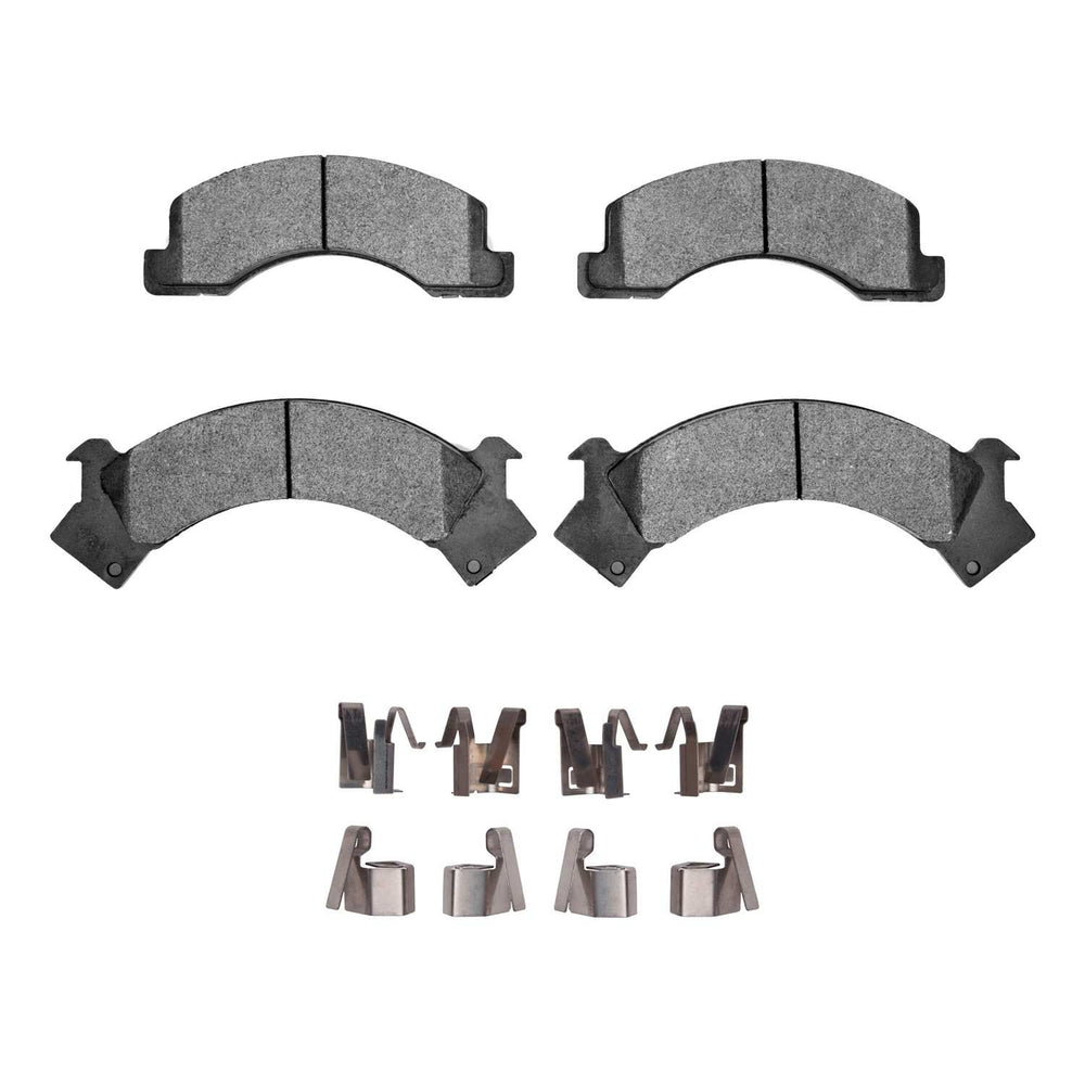 R1 87-97 Isuzu Npr Hd - Diesel Engine Front Semi Met Brake Pads and Hardware Kit