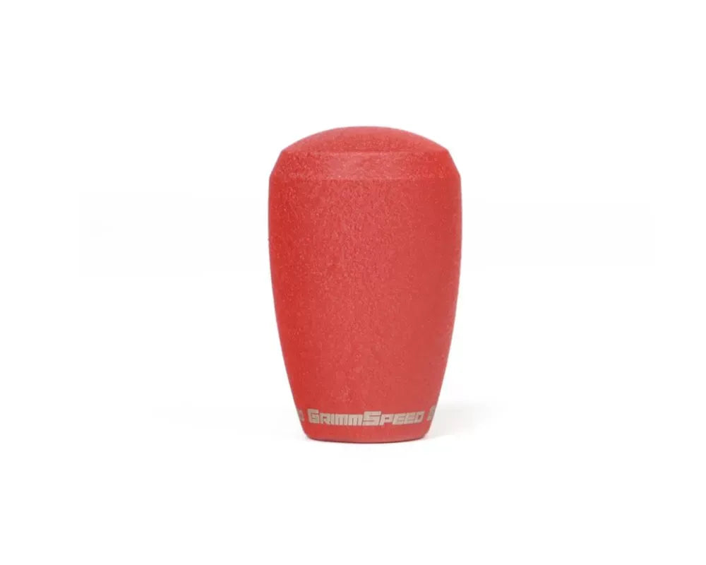 GrimmSpeed Shift Knob Stainless Steel - Subaru 5 Speed and 6 Speed Manual Transmission - Red
