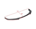 FRONT BUMPER LIP GLOSSY BLACK WITH RED TRIM