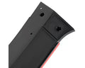 FRONT BUMPER LIP GLOSSY BLACK WITH RED TRIM