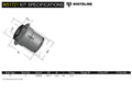 Whiteline Plus 3/92-7/01 & 10/01-1/08 Lexus ES300 Front Control Arm - Lower Inner Rear Bushing Kit