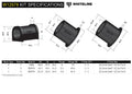 Whiteline Plus 11/95-02 Toyota Hilux 4Runner Steering - Rack & Pinion Mount Bushing Kit