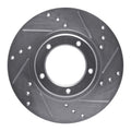 DFC 95-04 Toyota Tacoma Front Right Drilled & Slotted Silver Brake Rotor