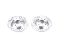 Power Stop 90-93 Mazda Miata Rear Evolution Drilled & Slotted Rotors - Pair