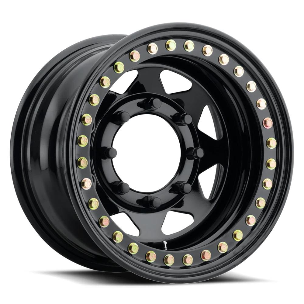 WHITE SPOKE 15X8 8X6.5 (4" BS) *