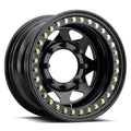 WHITE SPOKE 15X8 8X6.5 (4" BS) *