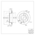 DFC 07-22 Lexus LX570 Rear Brake Rotor
