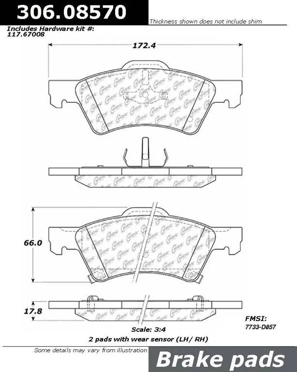 Fleet Performance Brake Pad w/Hardware