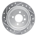 DFC 84-91 BMW 325es Rear Right Drilled & Slotted Silver Brake Rotor