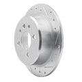 DFC 84-91 BMW 325es Rear Right Drilled & Slotted Silver Brake Rotor