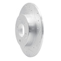 DFC 94-04 Infiniti I30 Rear Right Drilled & Slotted Silver Brake Rotor