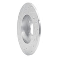 DFC 94-04 Infiniti I30 Rear Right Drilled & Slotted Silver Brake Rotor