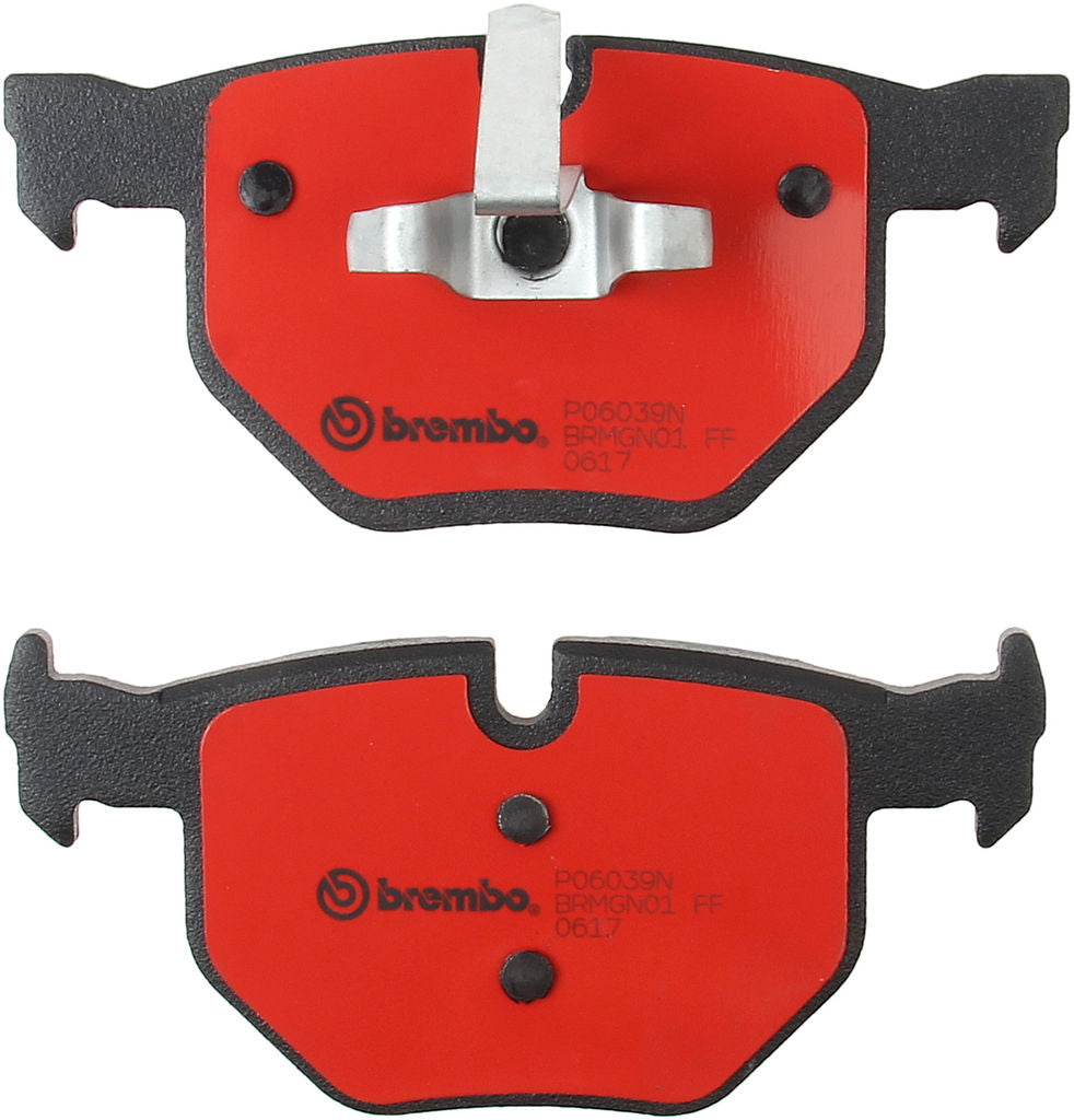 Brembo 2006 BMW 330i/330xi/09-11 335d Rear Premium NAO Ceramic OE Equivalent Pad
