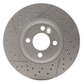 DFC 07-15 Mini Cooper (Excl Clubman) Front Drilled GeoSPEC Coated Rotor and Slotted