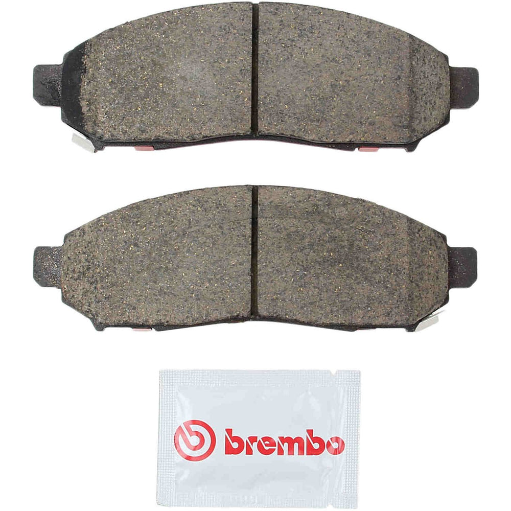 Brembo 15-18 Chevrolet City Express/11-14 Nissan Leaf Front Premium NAO Ceramic OE Equivalent Pad