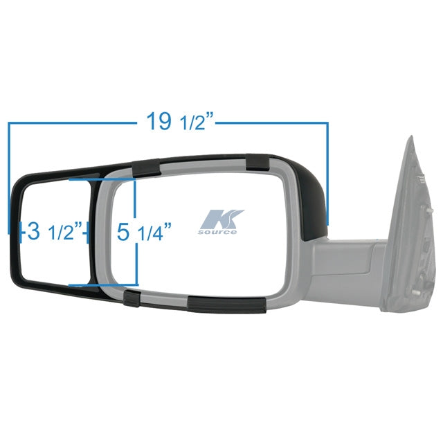 0911 RAM 1500/10C RAM 2500/3500 SNAPON TOWING MIRROR PAIR