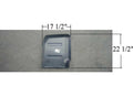 LH FRONT FLOOR FIREWALL EXT 22 IN. x 18 IN. MUSTANG 6468; COUGAR 6770