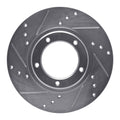 R1 95-04 Toyota Tacoma Front Left Drilled & Slotted Silver Brake Rotor