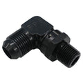 Fragola -12AN x 1/2 NPT 90 Degree Swivel - Black