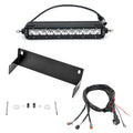 ~(3 lbs. 14X9X8)~ Rear Bumper Bracket LED Mount Brackets To Mount (1) 10IN Single Row Slim LED Light Bar Or Similar No Cut No Drill Installation Black Powder Coated Bracket Only
