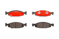 Brembo 99-02 Jeep Grand Cherokee Front Premium NAO Ceramic OE Equivalent Pad