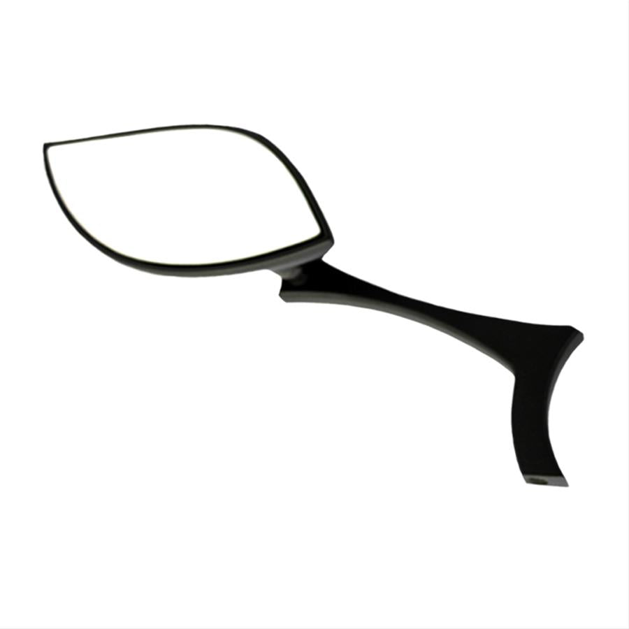 MOTORCYCLE STYLIZED TEARDROP MIRROR KITBLACK