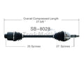 NEW CV AXLE