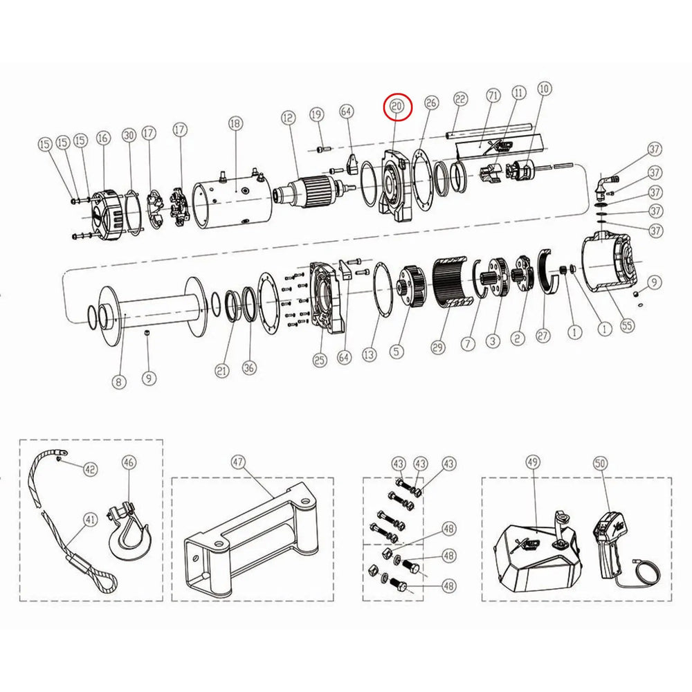 Smittybilt Motor Base
