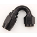 #12 150 Deg Dbl Swivel Hose End Black