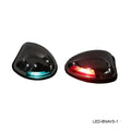 LOW PROFILE BULLET NAVIGATION LIGHTS GRN. & RED HORIZONTAL MNT.