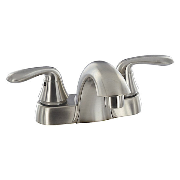 BATHROOM FAUCET 4IN LOWARC HYBRID 2 LEVER 1/4 TURN BRUSHED NICKEL