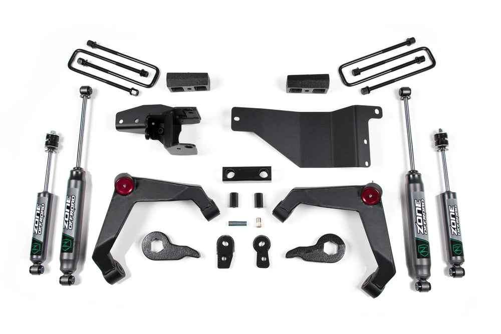 Zone Offroad 01-10 Chevy/GMC 2500/3500 HD 2in Rear Block Kit