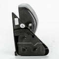 LH MIRROR OUTSIDE REAR VIEW MANUAL; BLACK DODGE RAM 1500/2500/3500 19941997