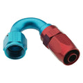 Fragola -12AN x 150 Degree Pro-Flow Hose End - Blue/Red